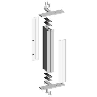 ThermaStar by Pella 62 in White Vinyl Interior and Exterior Mull Kit