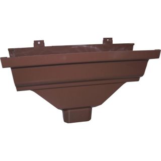 Severe Weather 4 7/8 in Brown Vinyl Severe Weather Vinyl Gutter 2 in x 3 in Drop Outlet