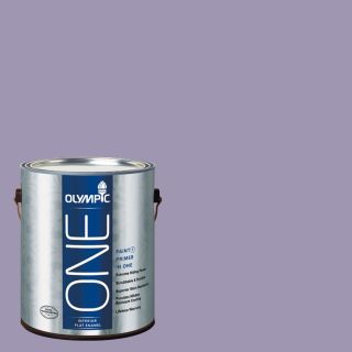 Olympic One 116 fl oz Interior Flat Enamel Mystic Purple Latex Base Paint and Primer in One with Mildew Resistant Finish