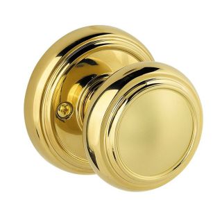 BALDWIN Prestige Alcott Polished Brass Residential Dummy Door Knob