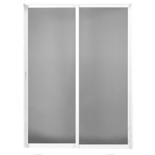 BetterBilt 420 Series 72 in Clear Glass Aluminum Sliding Patio Door with Screen