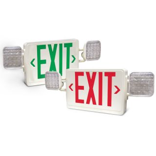 Utilitech Red/Green LED Hardwired Exit Light