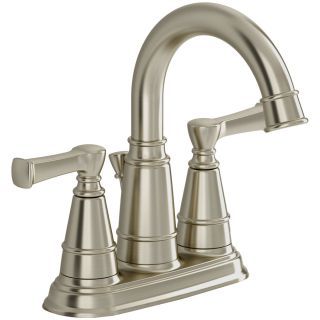 American Standard Thayer Satin Nickel 2 Handle 4 in Centerset WaterSense Bathroom Sink Faucet (Drain Included)