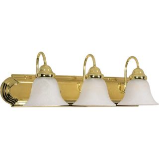 3 Light Ballerina Polished Brass Bathroom Vanity Light