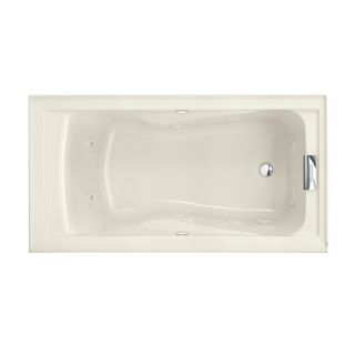 American Standard Evolution 60 in L x 32 in W x 21.5 in H Linen Hourglass in Rectangle Whirlpool Tub