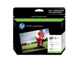 HP PhotoSmart C4600 InkJet Printer Ink Combo Pack   Contains Tri Color Ink Cartridge + 50 Sheets of HP Photo Paper (OEM) Electronics