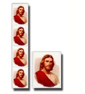 Gary Kapp Stickers, LDS Stickers, Savior with Red Robe, Package of Eight  This Design Is in Spanish. Each Package Contains 72 Coordinating Stickers  Great for Scrap booking, Card Making and Designing, and Other Craft Projects  Primary, Young Women, Young M