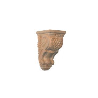 EverTrue Carved Grape Style Corbel Small Size Cherry Unfinished