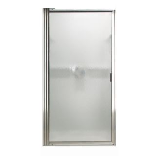 American Standard 27 1/4 in to 29 in Silver Framed Pivot Shower Door