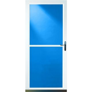 LARSON White Tradewinds Full View Tempered Glass Storm Door (Common 81 in x 32 in; Actual 80.71 in x 33.56 in)