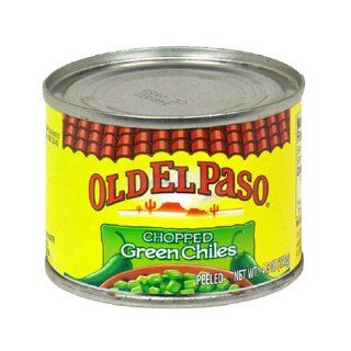 Old El Paso Chilies, Green Chili Pepper Chopped, 4.5 Ounce Cans (Pack of 24)  Chile Peppers Produce  Grocery & Gourmet Food