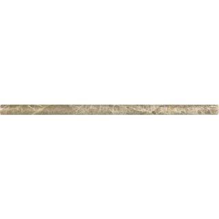 Emperador Light Marble Natural Stone Tile Liner (Common 5/8 in x 12 in; Actual 0.62 in x 12 in)