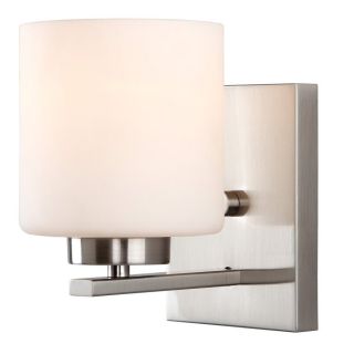 Canarm Leigha 4.75 in W 1 Light Brushed Nickel Arm Wall Sconce