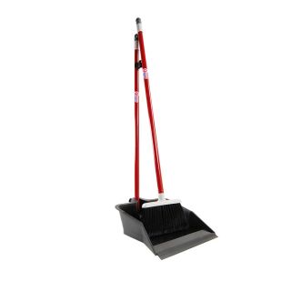 Quickie   Clean Results Flip Lock Dust Pan and Lobby Broom