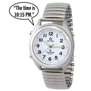 ATOMIC Talking Wrist Watch w/Alarm Speaks the Time,Day,Date and Year Health & Personal Care