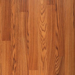 Project Source Laminate 8.07 in W x 3.97 ft L Amber Oak Smooth Laminate Wood Planks
