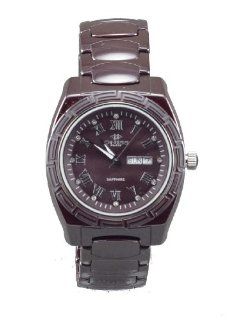 Oniss Women's Maroon Ceramic Day and Date Watch ON7701 L/BR at  Women's Watch store.