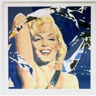 Art Marilyn (Blue)  Screenprint  Mimmo Rotella