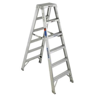 Werner 6 ft Aluminum 300 lb Type IA Twin Step Ladder