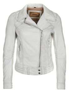 Oakwood   GLASS   Leather jacket   white