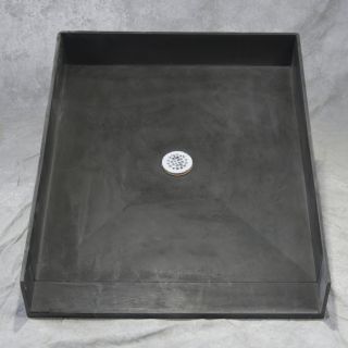 Tile Ready 37 in L x 44 in W Made for Tile Fiberglass/Plastic Composite Shower Base (Drain Included)