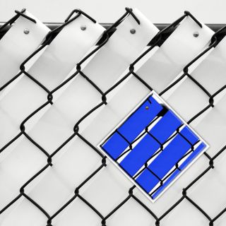 Pexco 10 in x 2 in Blue Chain Link Fence Privacy Weave
