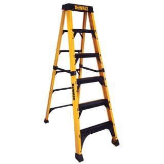 DEWALT 6 ft Fiberglass 500 lb Type IAA Step Ladder