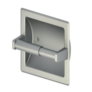 Project Source Seton Brushed Nickel PVD Recessed Toilet Paper Holder