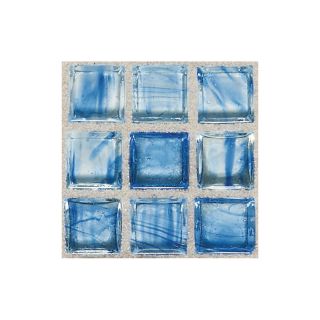 American Olean Visionaire Clear Skies Glass Mosaic Square Indoor/Outdoor Wall Tile (Common 13 in x 13 in; Actual 12.87 in x 12.87 in)