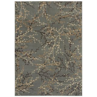 Shaw Living Berries 7 ft 10 in x 10 ft 10 in Rectangular Blue Transitional Area Rug