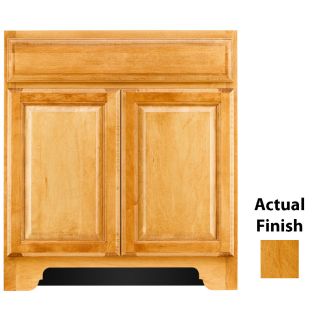 KraftMaid Traditional 36 in x 18 7/8 in Honey Spice Bathroom Vanity