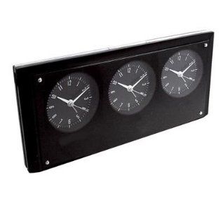 Desk Top World Time Clock with 3 Time Zones  