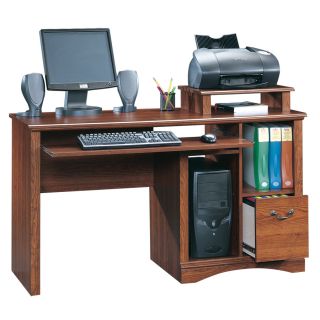 Sauder Camden County Planked Cherry Computer Desk