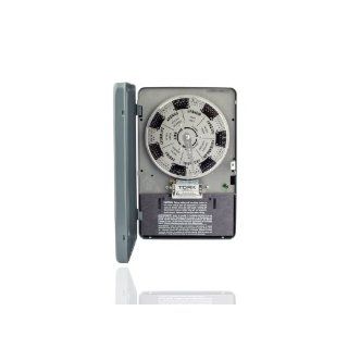 NSI Industries Tork W220 7 Day Time Switch, Different Schedules Each Day, Metal Indoor NEMA 1, 120 VAC Input Supply, DPDT Output Contact Electronic Photo Detectors