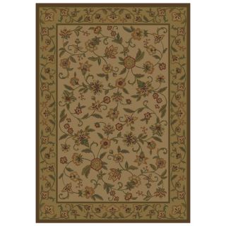Shaw Living Alice 7 ft 10 in x 10 ft 10 in Rectangular Beige Floral Area Rug