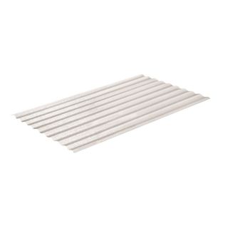 Sequentia 12 ft x 26 in White Corrugated Fiberglass Roof Panel