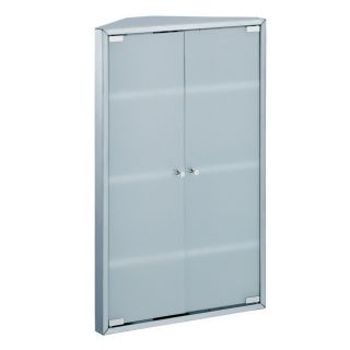 WS Bath Collections Linea 11 in H x 31.5 in W Stainless Steel/Mirrored Glass Metal Recessed Medicine Cabinet