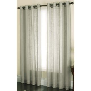 allen + roth Loudon 84 in L Solid Steel Grommet Window Sheer Curtain