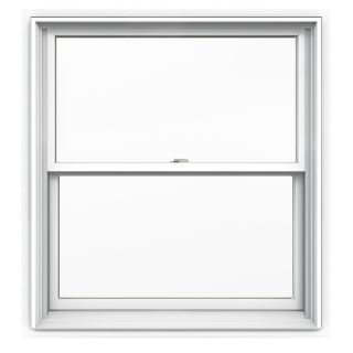 JELD WEN 38 1/8 in x 40 3/4 in Tradition Series Aluminum Clad Double Pane New Construction Double Hung Window
