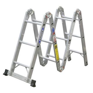 Werner 12 ft Aluminum 300 lb Type IA Multi Position Ladder