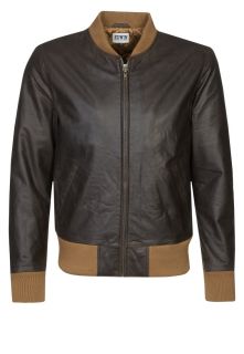 Edwin   TOUR BOMBER   Leather jacket   brown
