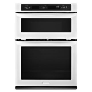 KitchenAid Self Cleaning Convection Microwave Wall Oven Combo (White) (Common 27 in; Actual 27 in)
