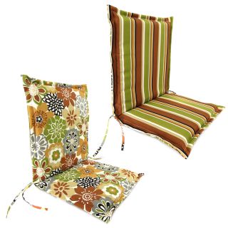 Jordan Manufacturing Camilla/Martindale Stripe Patio Chair Cushion