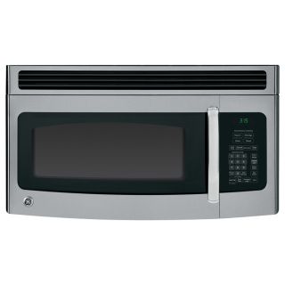 GE 1.5 cu ft Over the Range Microwave (Stainless Steel/Black) (Common 30 in; Actual 29.875 in)