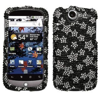 Hard Plastic Snap on Cover Fits HTC Nexus One White Star/Black Full Diamond/Rhinestone T Mobile (does not fit HTC Nexus S (NXS)) Cell Phones & Accessories