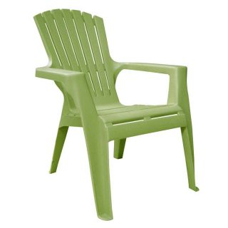 Adams Mfg Corp Green Resin Stackable Kids Adirondack Chair