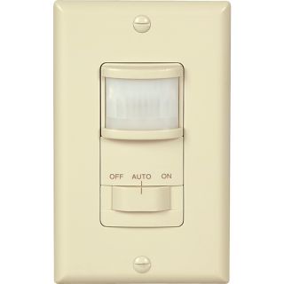 Cooper Wiring Devices 4 Amp Almond Single Pole Motion Activated Decorator Light Switch