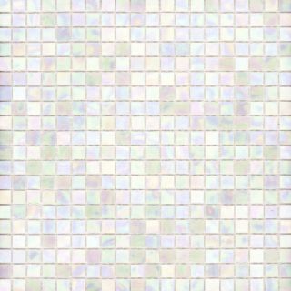 Elida Ceramica White Oyster Glass Mosaic Square Indoor/Outdoor Wall Tile (Common 13 in x 13 in; Actual 12.75 in x 12.75 in)