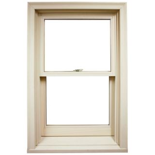 Ply Gem Windows 34 1/2 in x 57 5/8 in 4100 Series Wood Double Pane New Construction Double Hung Window