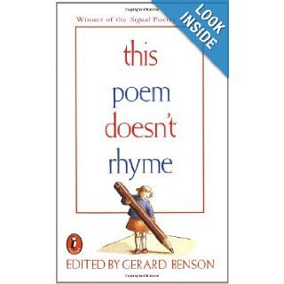 This Poem Doesn't Rhyme (Puffin Poetry) Gerard Benson 9780140342277 Books